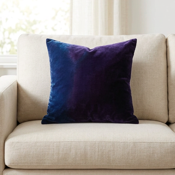Coussin en velours de soie